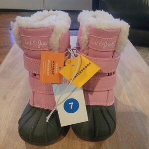 SOLD!!  Cat & Jack Size 7  Denver Waterproof Snow Boots Pink